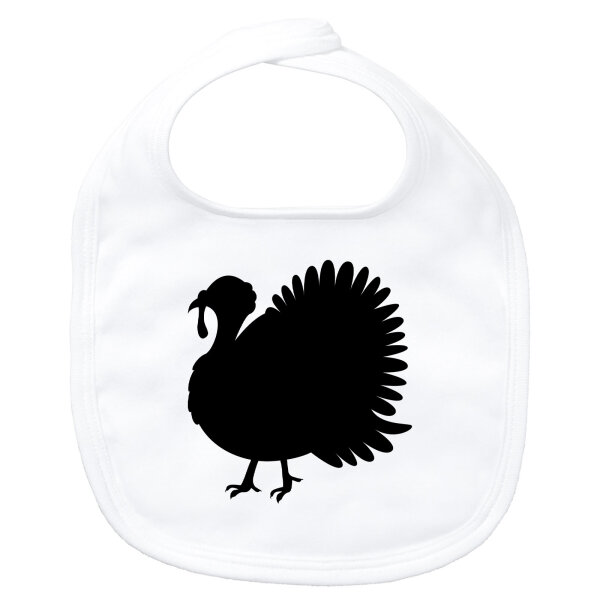 Baby Lätzchen Truthahn Silhouette