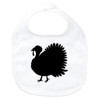 Baby Lätzchen Truthahn Silhouette