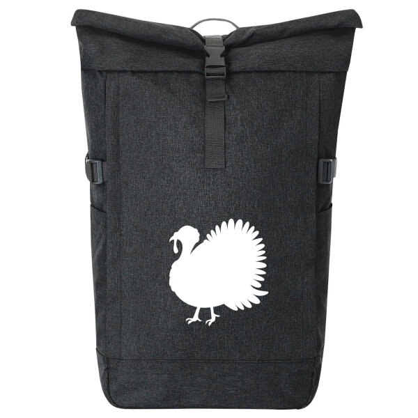 Kurierrucksack Truthahn Silhouette 30-44 Liter Black Melange