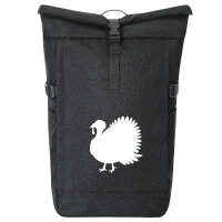 Kurierrucksack Truthahn Silhouette 30-44 Liter Black Melange