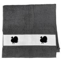 Handtuch Truthahn Silhouette 50x100cm