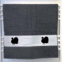 Handtuch Truthahn Silhouette 50x100cm