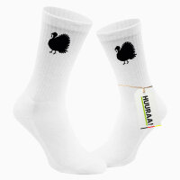 Socken Truthahn Silhouette Größe 37/46 White...