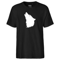 Herren T-Shirt Wolf Kopf Silhouette Größe S-3XL