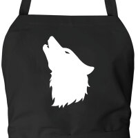 Schürze Wolf Kopf Silhouette