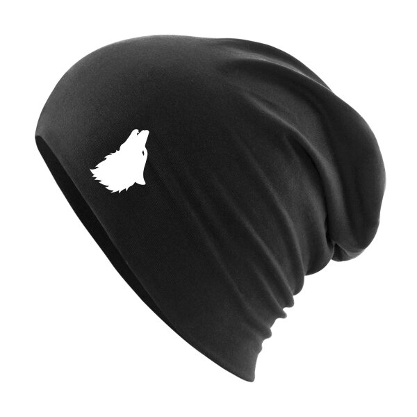 Beanie Wolf Kopf Silhouette