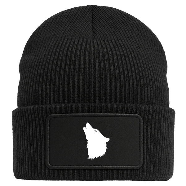 Beanie Wolf Kopf Silhouette