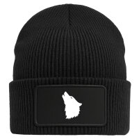 Beanie Wolf Kopf Silhouette
