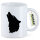 Kaffeetasse Wolf Kopf Silhouette 330ml