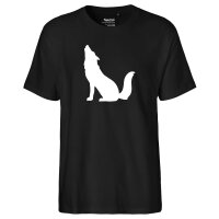 Herren T-Shirt Heulender Wolf Silhouette Größe...