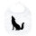 Baby Lätzchen Heulender Wolf Silhouette Klettverschluss