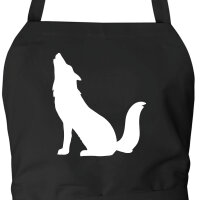 Schürze Heulender Wolf Silhouette