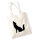 Jutebeutel Heulender Wolf Silhouette 10 Liter