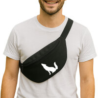 Bauchtasche Heulender Wolf Silhouette 2,5 Liter Black...
