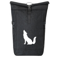 Kurierrucksack Heulender Wolf Silhouette 30-44 Liter...