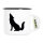 Emaille Tasse Heulender Wolf Silhouette 300ml Vintage Emaille Becher