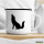 Emaille Tasse Heulender Wolf Silhouette 300ml Vintage Emaille Becher