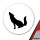 Aufkleber Heulender Wolf Silhouette 10cm Sticker