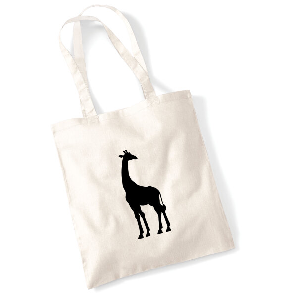 Jutebeutel Giraffe Silhouette 10 Liter