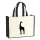 Jutetasche Giraffe Silhouette 21 Liter Black