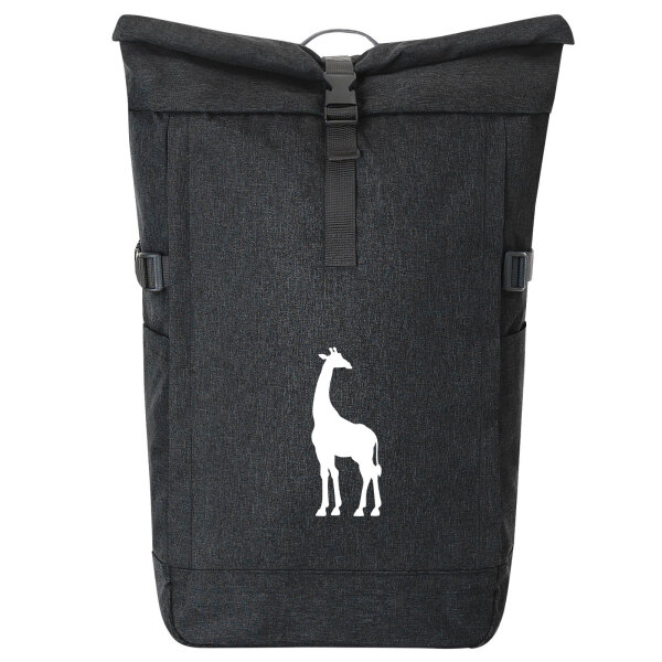 Kurierrucksack Giraffe Silhouette 30-44 Liter Black Melange