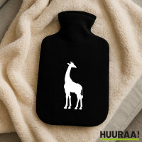 Wärmflasche Giraffe Silhouette