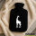Wärmflasche Giraffe Silhouette