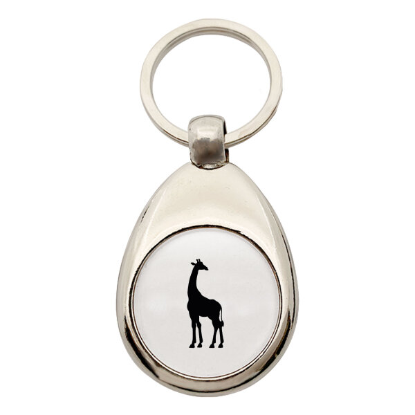 Schlüsselanhänger Giraffe Silhouette