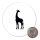 Magnet Giraffe Silhouette 59mm Kühlschrankmagnet Flaschenöffner