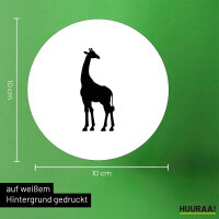 Aufkleber Giraffe Silhouette 10cm Sticker