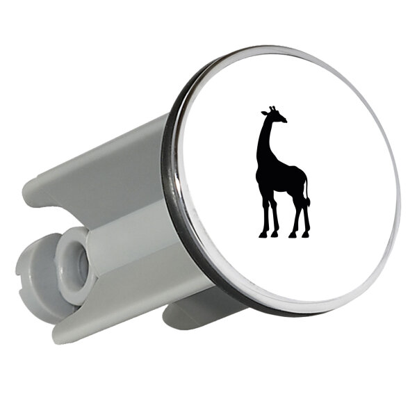 Waschbeckenstöpsel Giraffe Silhouette 4cm Abflussstopfen