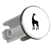 Waschbeckenstöpsel Giraffe Silhouette 4cm...