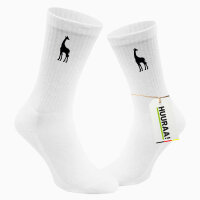Socken Giraffe Silhouette Größe 37/46 White...