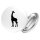 Button Giraffe Silhouette Anstecker