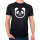 Herren T-Shirt Panda Kopf Silhouette Größe S-3XL