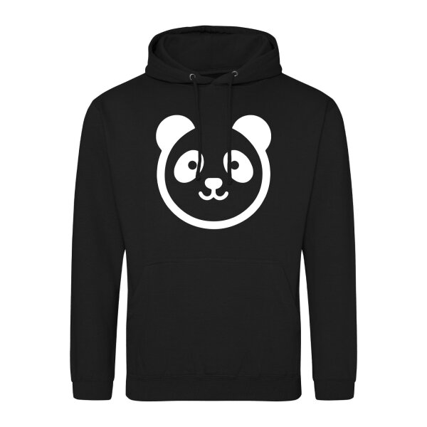 Unisex Hoodie Panda Kopf Silhouette Größe S-3XL