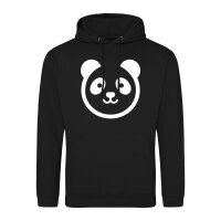 Unisex Hoodie Panda Kopf Silhouette Größe S-3XL