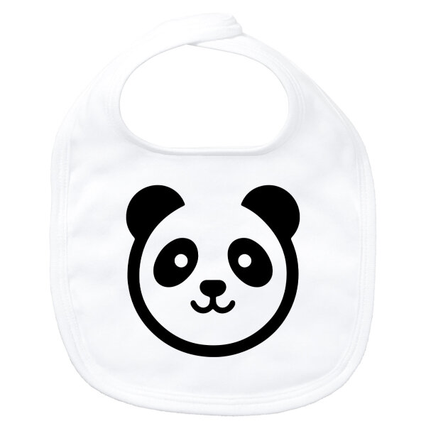 Baby Lätzchen Panda Kopf Silhouette