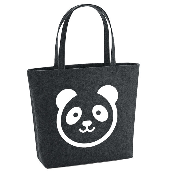 Filzshopper Panda Kopf Silhouette 22 Liter