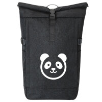 Kurierrucksack Panda Kopf Silhouette 30-44 Liter Black...