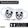 Kaffeetasse Panda Kopf Silhouette 330ml