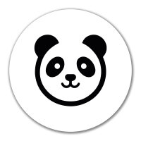 Aufkleber Panda Kopf Silhouette 10cm Sticker