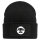 Beanie Waschbär Kopf Silhouette Black