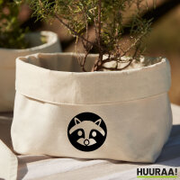 Organizer Waschbär Kopf Silhouette