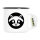 Emaille Tasse Waschbär Kopf Silhouette 300ml Vintage Emaille Becher