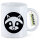 Kaffeetasse Waschbär Kopf Silhouette 330ml
