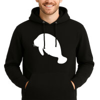 Unisex Hoodie Seekuh Silhouette Größe S-3XL