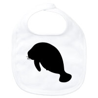 Baby Lätzchen Seekuh Silhouette