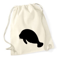 Turnbeutel Seekuh Silhouette 12 Liter
