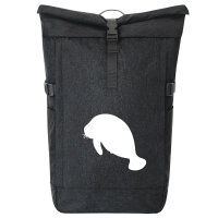 Kurierrucksack Seekuh Silhouette 30-44 Liter Black Melange